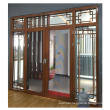 Double glazed modern design aluminium main door